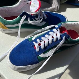 Vans Yacht Club Old Skool Womens US 7 Skateboard Shoe Color Block Primary Colors